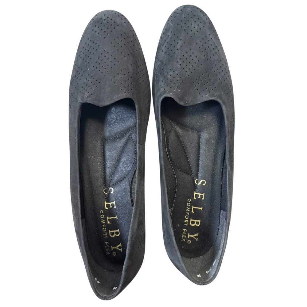 Women's Vintage Loafers‎ by Selby Gray/Navy Suede Size 7.5 M